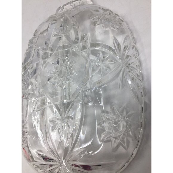 Vintage Anchor Hocking Sectioned Clear Glass Relish Dish - Picture 3 of 6